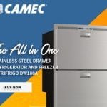 The all in one stainless steel drawer refrigerator and freezer